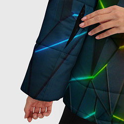 Куртка зимняя женская Семицветный перелив, цвет: 3D-черный — фото 2