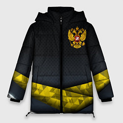 Женская зимняя куртка Золотой герб black gold