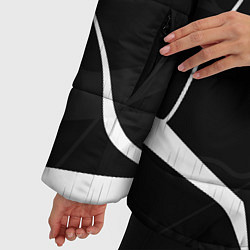 Куртка зимняя женская Черно-белая классика, цвет: 3D-красный — фото 2