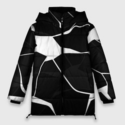 Женская зимняя куртка Черно-белая классика