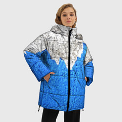 Куртка зимняя женская Старая штукатурка - стена, цвет: 3D-светло-серый — фото 2