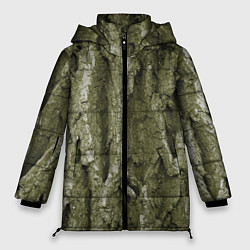 Куртка зимняя женская Кора дуба - текстура, цвет: 3D-светло-серый