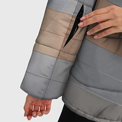 Куртка зимняя женская Прямоугольная масса пластин, цвет: 3D-светло-серый — фото 2