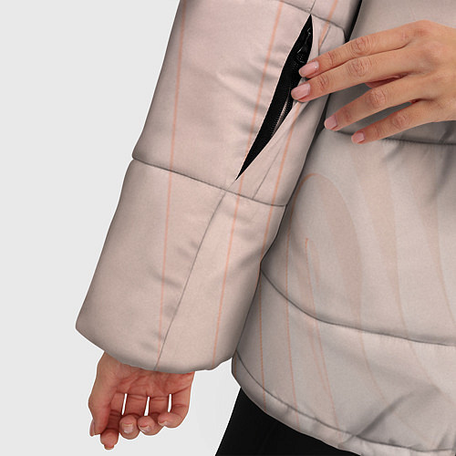 Женская зимняя куртка Розовый бархат / 3D-Красный – фото 5