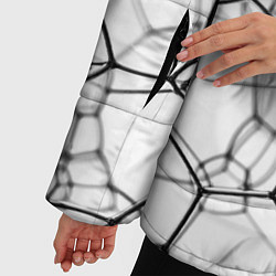 Куртка зимняя женская Матричная сетка, цвет: 3D-светло-серый — фото 2