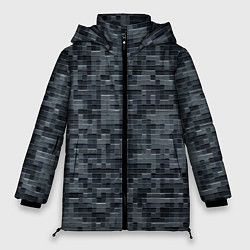 Женская зимняя куртка Пиксельный паттерн - минимализм