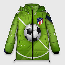 Куртка зимняя женская Atletico madrid Мяч, цвет: 3D-светло-серый