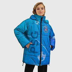 Куртка зимняя женская Psg абстракция спорт, цвет: 3D-красный — фото 2