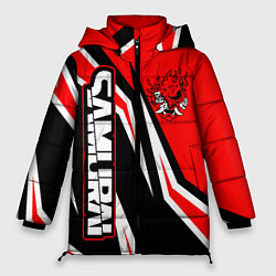 Женская зимняя куртка Samurai - Киберпанк 2077 - Красный спорт