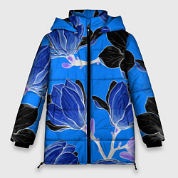 Женская зимняя куртка Растительная композиция - минимализм
