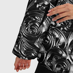 Куртка зимняя женская Стальные узоры, цвет: 3D-светло-серый — фото 2