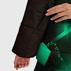 Куртка зимняя женская Rainbow Six разлом плит, цвет: 3D-черный — фото 2
