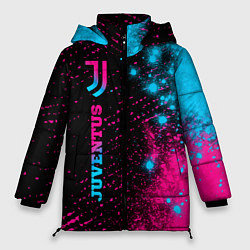 Женская зимняя куртка Juventus - neon gradient: по-вертикали