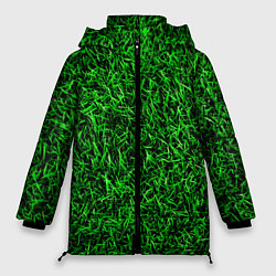 Куртка зимняя женская Трава, цвет: 3D-черный