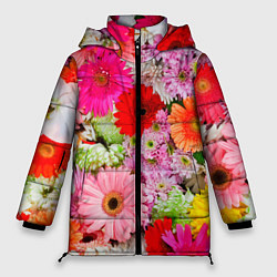 Женская зимняя куртка Colorful chrysanthemums