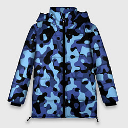 Женская зимняя куртка Камуфляж Sky Blue