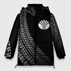 Куртка зимняя женская Daewoo tire tracks, цвет: 3D-черный
