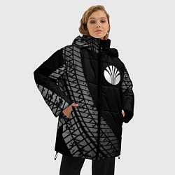 Куртка зимняя женская Daewoo tire tracks, цвет: 3D-черный — фото 2