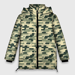 Женская зимняя куртка Камуфляж танковый мелкий