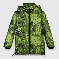 Куртка зимняя женская Камуфляж M-84, цвет: 3D-черный