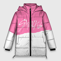 Женская зимняя куртка Stray Kids pink and white
