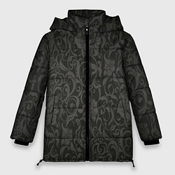 Куртка зимняя женская The dark flowers, цвет: 3D-светло-серый