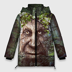 Куртка зимняя женская Мудрое Таинственное Дерево, цвет: 3D-светло-серый