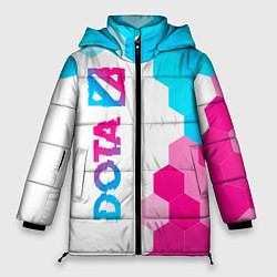 Куртка зимняя женская Dota neon gradient style: по-вертикали, цвет: 3D-черный