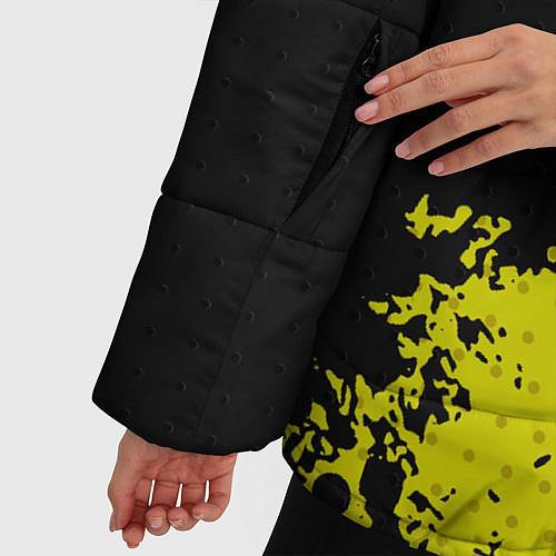 Женская зимняя куртка Black & Yellow / 3D-Красный – фото 5