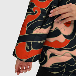 Куртка зимняя женская Japanese pattern, цвет: 3D-светло-серый — фото 2