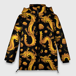 Куртка зимняя женская Golden dragons, цвет: 3D-черный