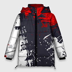 Куртка зимняя женская Абстрактные брызги, цвет: 3D-светло-серый
