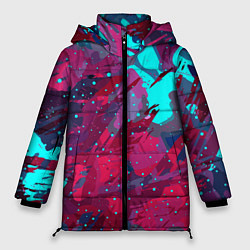 Женская зимняя куртка Смешанные краски