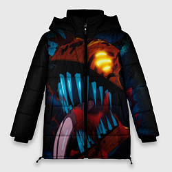 Куртка зимняя женская Ярость человека бензопилы - Дэнджи, цвет: 3D-красный
