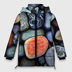 Женская зимняя куртка Цветные камушки