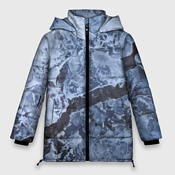 Куртка зимняя женская Лёд - зимняя текстура, цвет: 3D-черный