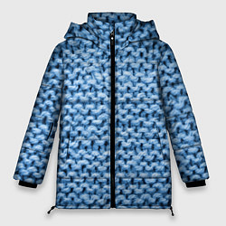 Женская зимняя куртка Грубая шерстяная вязка - мода