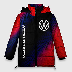 Женская зимняя куртка Volkswagen красный карбон