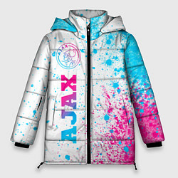 Куртка зимняя женская Ajax neon gradient style: по-вертикали, цвет: 3D-черный