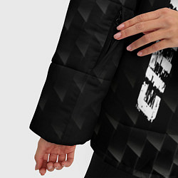 Куртка зимняя женская Citroen карбоновый фон, цвет: 3D-черный — фото 2