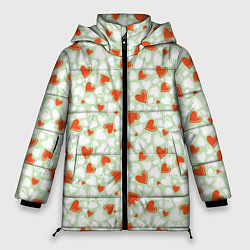 Женская зимняя куртка Сердце двуцветное