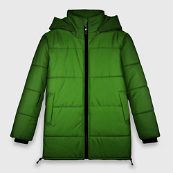 Женская зимняя куртка Зеленый с затемняющей виньеткой