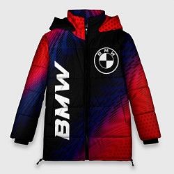 Женская зимняя куртка BMW красный карбон