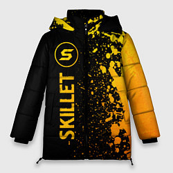 Куртка зимняя женская Skillet - gold gradient: по-вертикали, цвет: 3D-черный