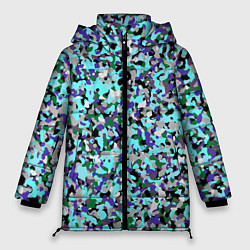 Женская зимняя куртка Абстрактные разноцветные пятна