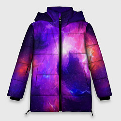 Куртка зимняя женская Бескрайнее космическое пространство, цвет: 3D-черный