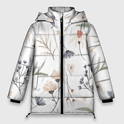 Женская зимняя куртка Цветочный Узор