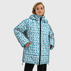 Куртка зимняя женская Узел верёвочный, цвет: 3D-светло-серый — фото 2