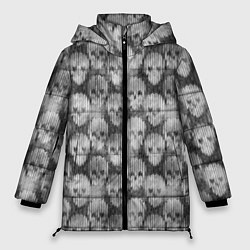 Женская зимняя куртка Череп эффект вязаного изделия