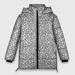 Женская зимняя куртка Круги штрихованные